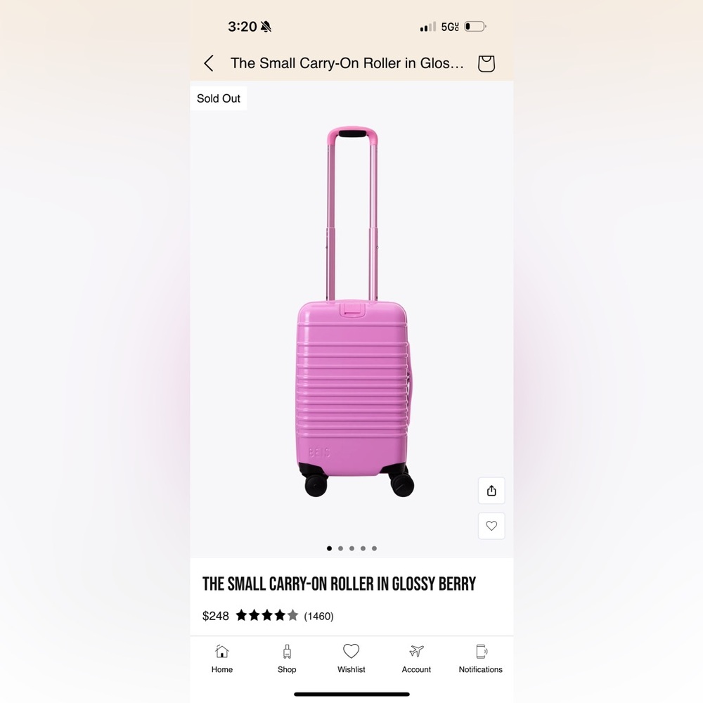 I AM LOOKING FOR:Small Carry on GLOSSY Berry🙏🏽NWT.Not @ re seller 2/3x price tho